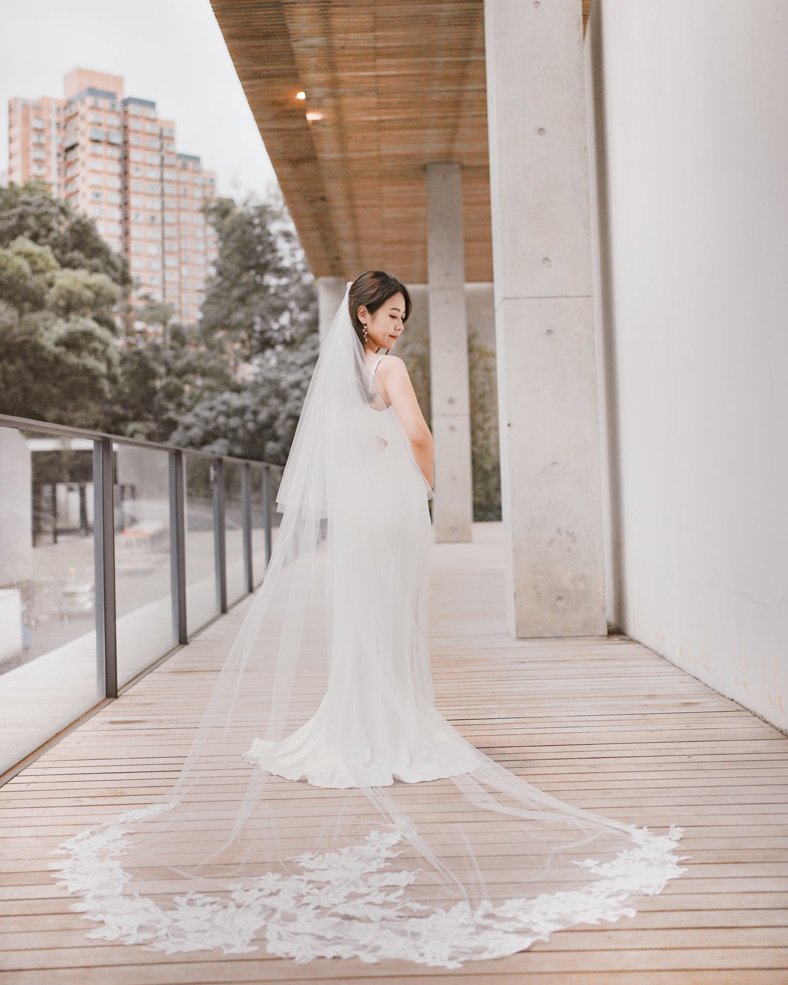 HazeLand - Bridal Blooms蕾絲極高清頭紗