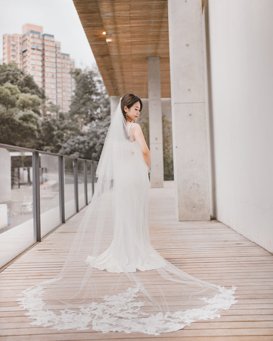 HazeLand - Bridal Blooms蕾絲極高清頭紗